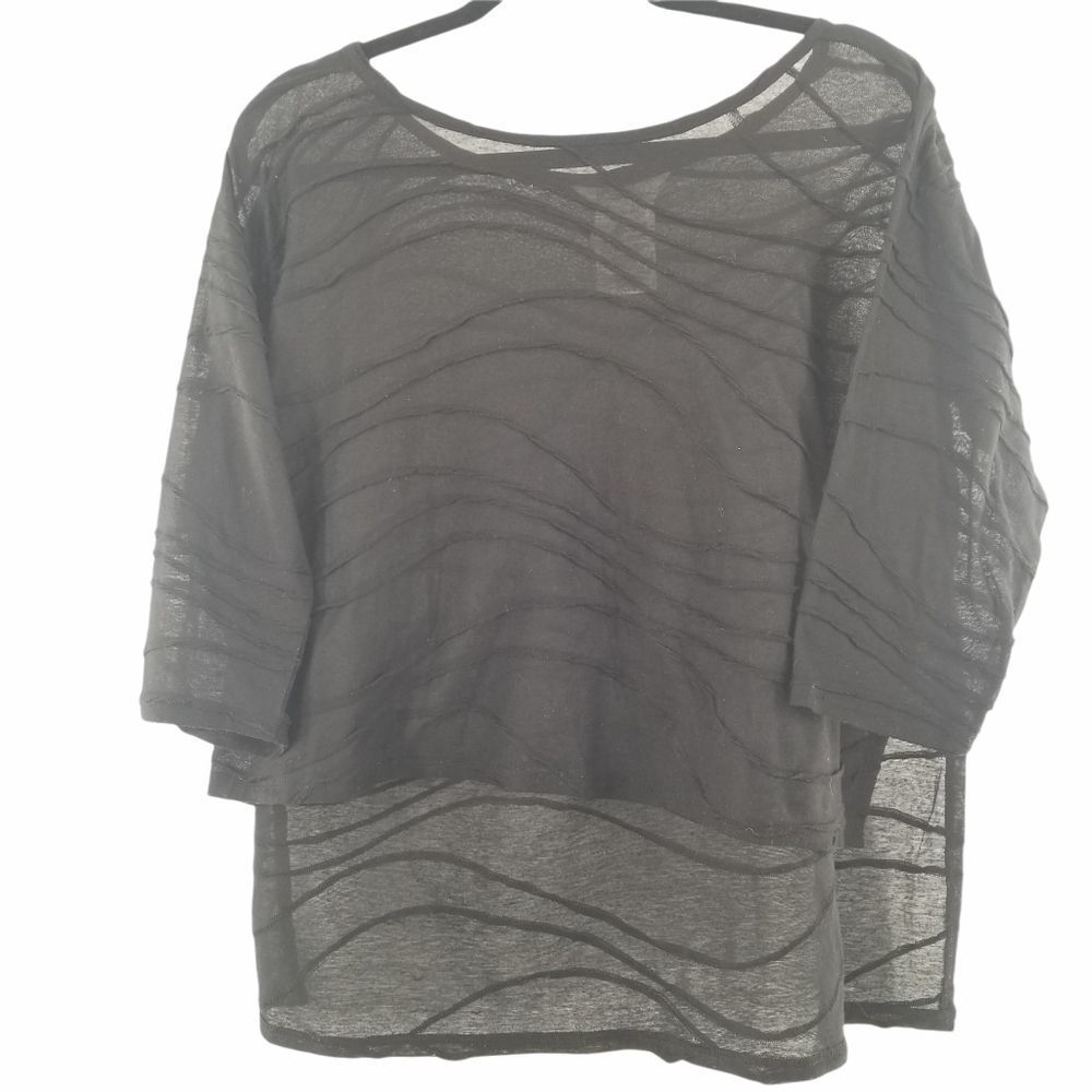 BCBGeneration sheer top black size Medium